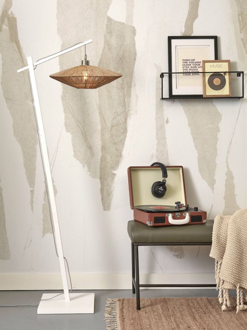 Naturel rieten boheemse vloerlamp GOOD&MOJO Iguazu - Afbeelding 5