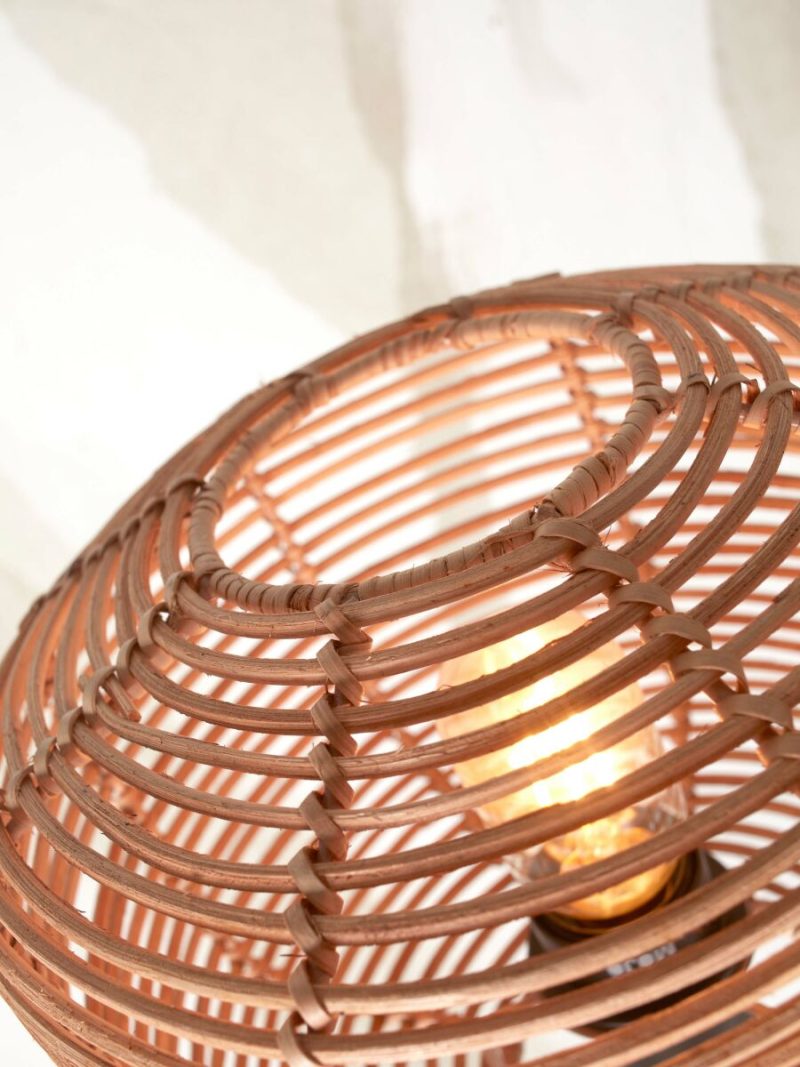 Naturel rotan bamboe vloerlamp bohemien GOOD&MOJO Tanami - Afbeelding 3