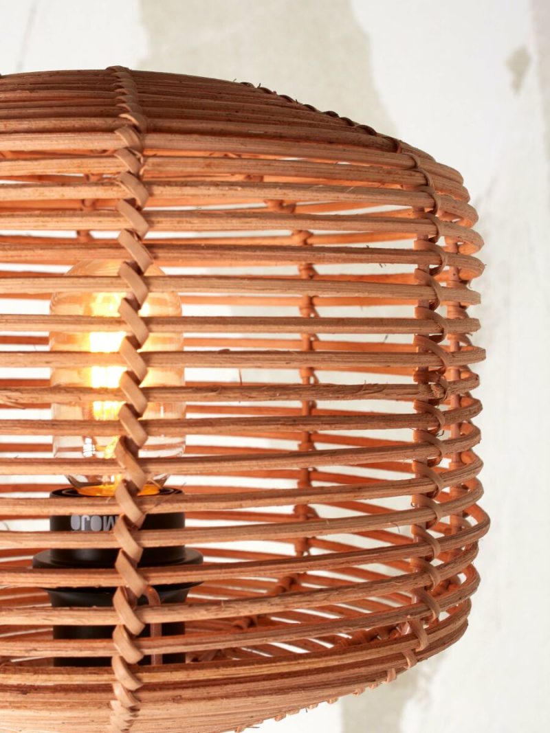 Naturel rotan bamboe vloerlamp bohemien GOOD&MOJO Tanami - Afbeelding 4