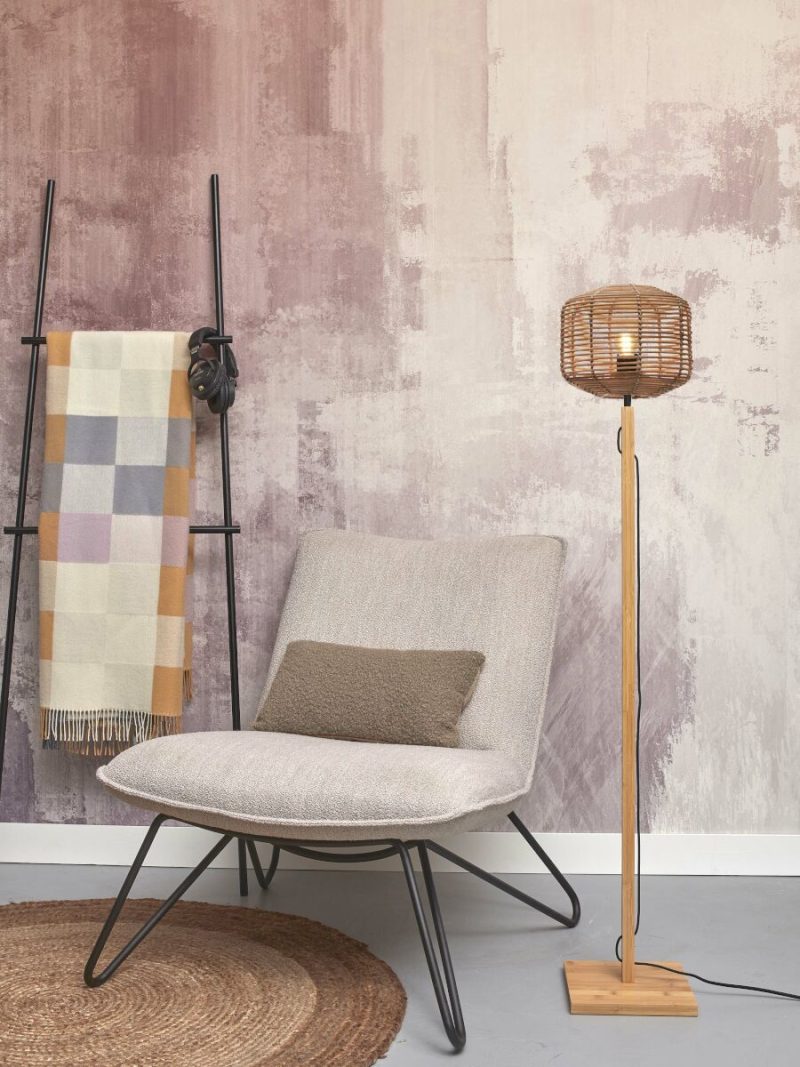Naturel rotan bamboe vloerlamp bohemien GOOD&MOJO Tanami - Afbeelding 5