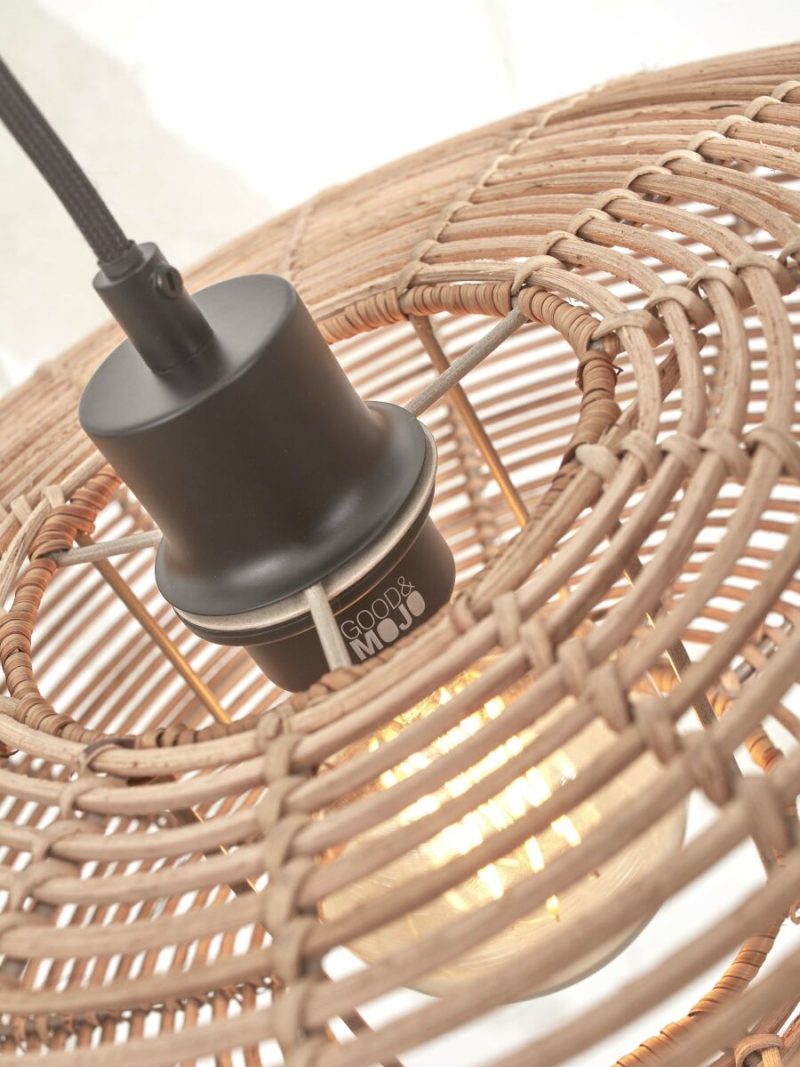 Naturel vloerlamp bohemian rotan bamboe GOOD&MOJO Tanami - Afbeelding 3