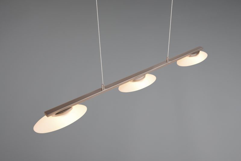 Nikkelen hanglamp 3-spots Merton - Afbeelding 2