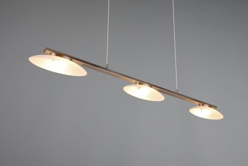 Nikkelen hanglamp 3-spots Merton - Afbeelding 3