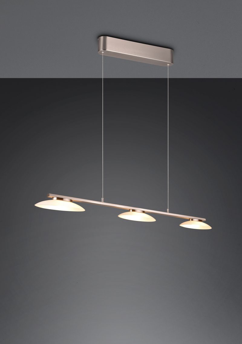 Nikkelen hanglamp 3-spots Merton - Afbeelding 4
