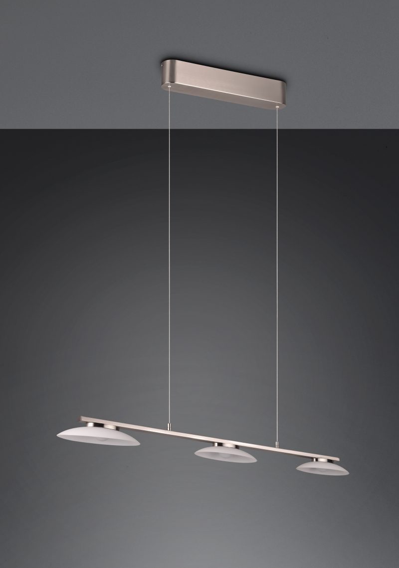 Nikkelen hanglamp 3-spots Merton - Afbeelding 5