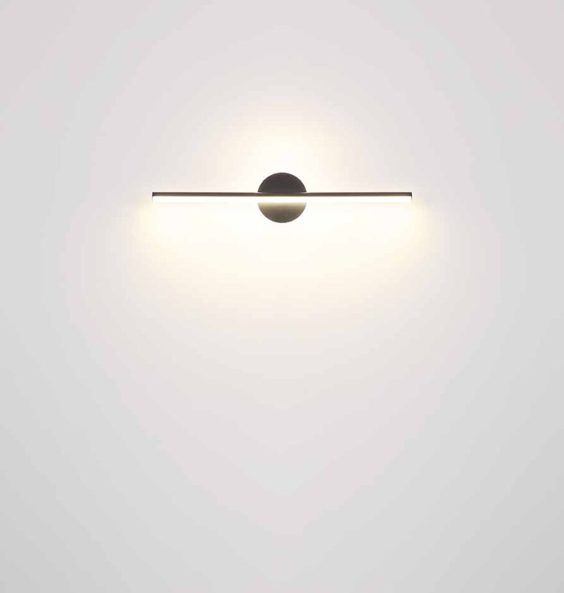Nikkelen wandlamp modern metaal Globo Pepe - Afbeelding 4