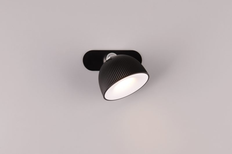 Oplaadbare moderne ronde zwarte tafellamp Maxima - Afbeelding 2