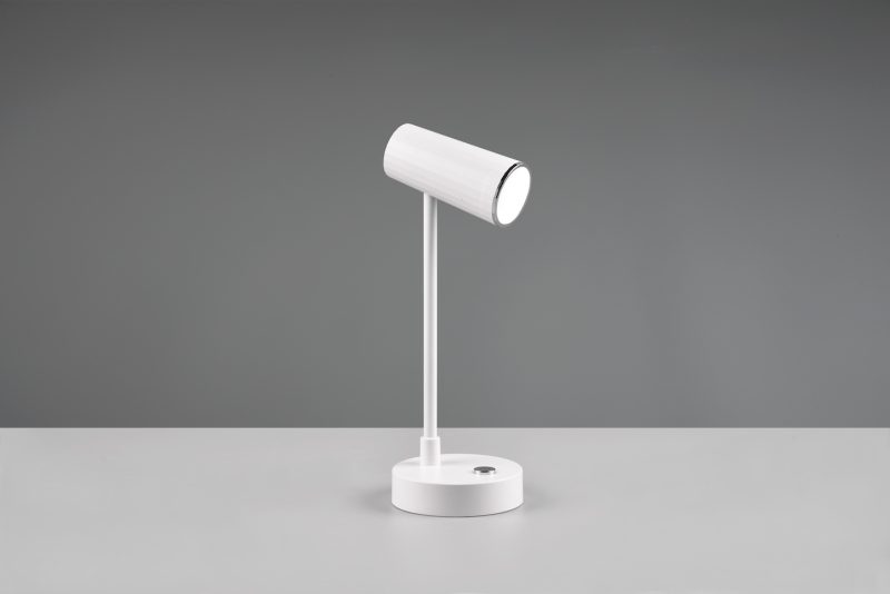 Oplaadbare moderne witte tafellamp spot Lenny - Afbeelding 2