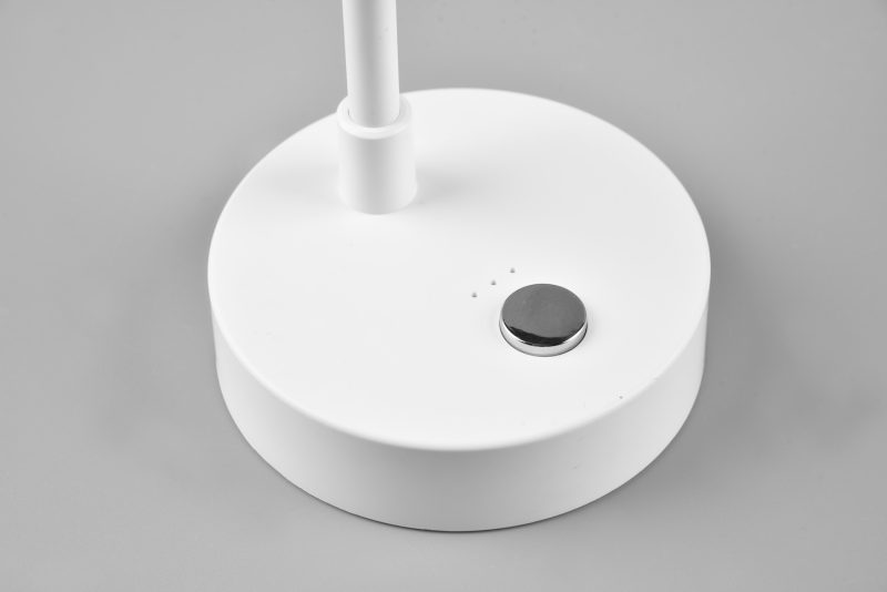 Oplaadbare moderne witte tafellamp spot Lenny - Afbeelding 4