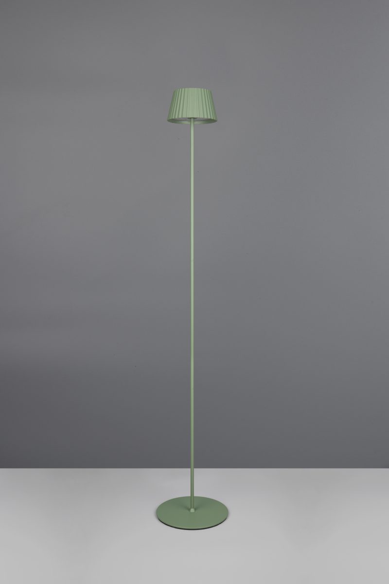 Oplaadbare vloerlamp binnen/buiten groen metaal Suarez - Afbeelding 5