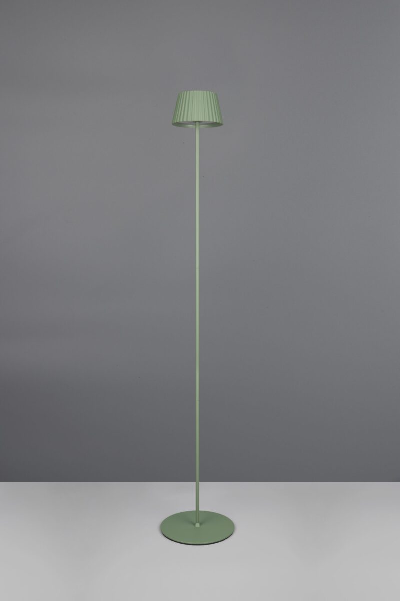 Oplaadbare vloerlamp binnen/buiten groen metaal Suarez - Afbeelding 5