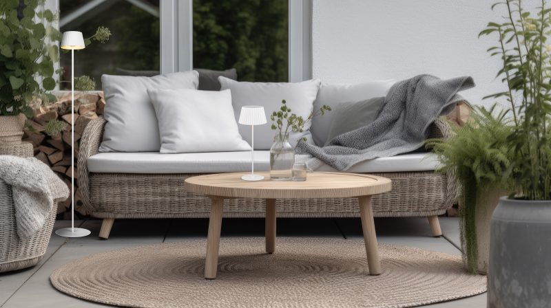 Oplaadbare witte metalen binnen/buiten vloerlamp Suarez - Afbeelding 6