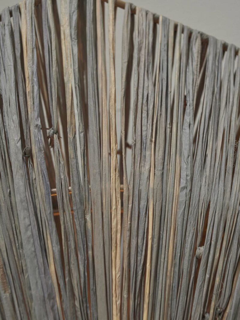 Plafondlamp achthoek grijs raffia L GOOD&MOJO Panama - Afbeelding 4