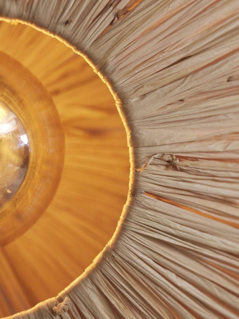 Plafondlamp achthoek naturel raffia GOOD&MOJO Panama - Afbeelding 3