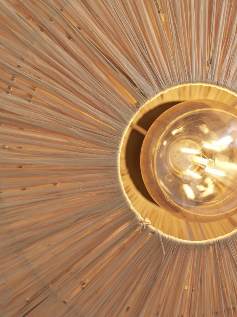 Plafondlamp achthoek naturel raffia GOOD&MOJO Panama - Afbeelding 5