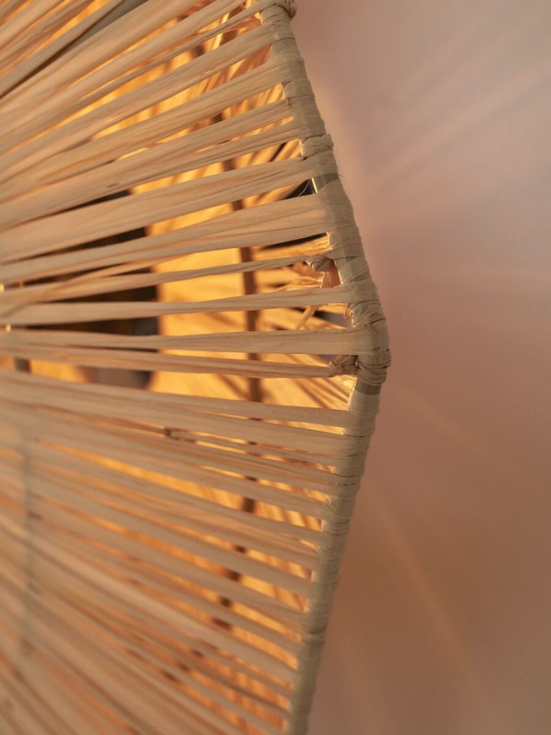 Plafondlamp achthoek naturel raffia GOOD&MOJO Panama - Afbeelding 6