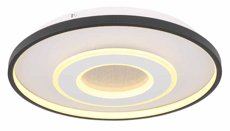 Plafondlamp hightech rond grijs L Globo Brienna - Afbeelding 3