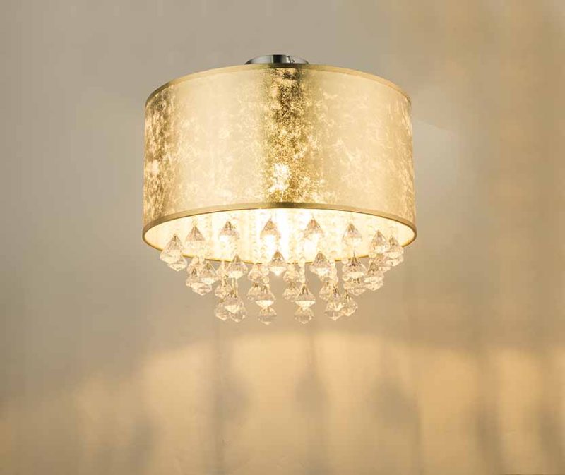 Plafondlamp klassiek nikkel rond Globo Amy - Afbeelding 3