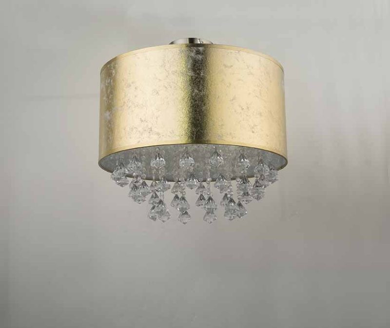 Plafondlamp klassiek nikkel rond Globo Amy - Afbeelding 5
