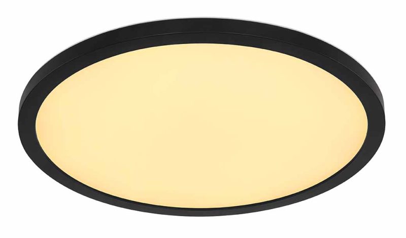 Plastic plafondlamp modern zwart Globo Sapana - Afbeelding 3