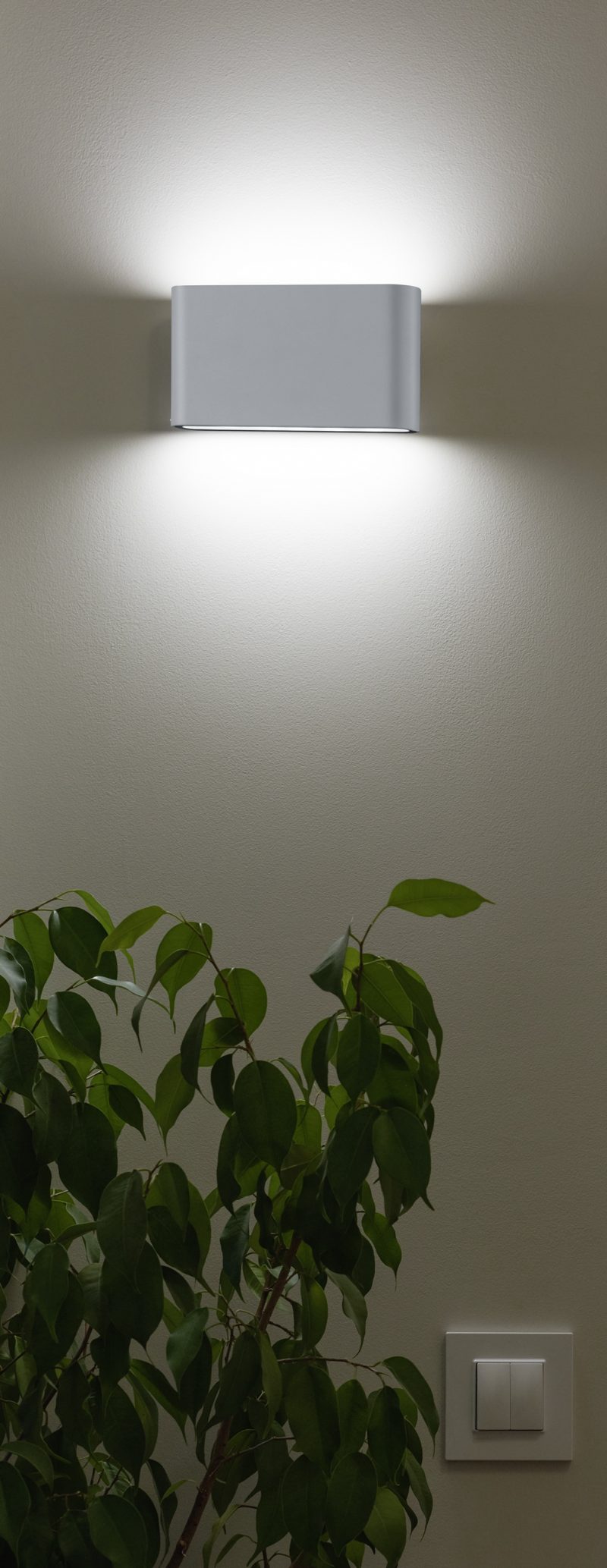 Rechthoekige aluminium wandlamp modern Thamesii - Afbeelding 2