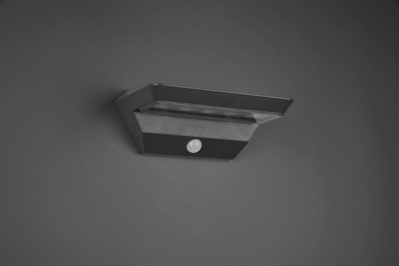 Rechthoekige solar buiten wandlamp antraciet Mendoza - Afbeelding 2