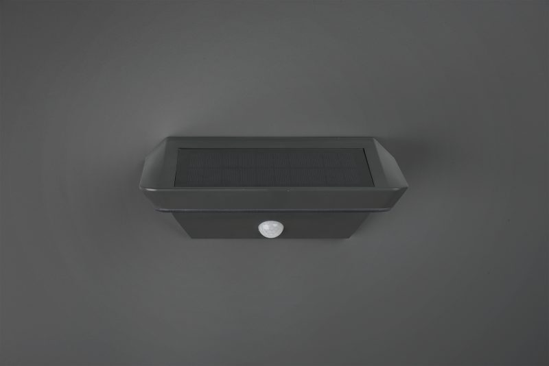 Rechthoekige solar buiten wandlamp antraciet Mendoza - Afbeelding 3