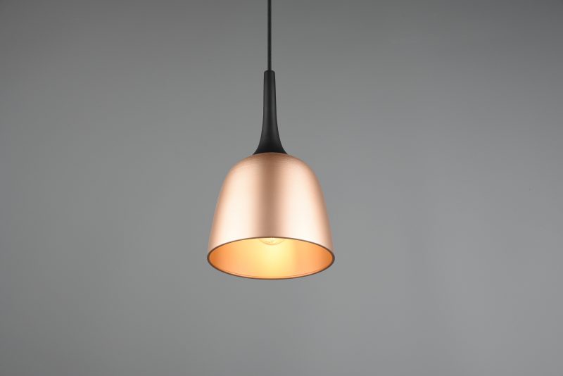 Retro aluminium hanglamp messing Chiron - Afbeelding 2