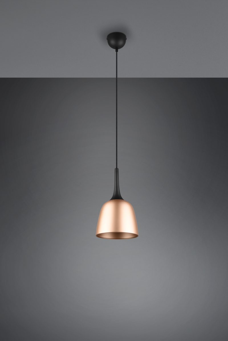Retro aluminium hanglamp messing Chiron - Afbeelding 3