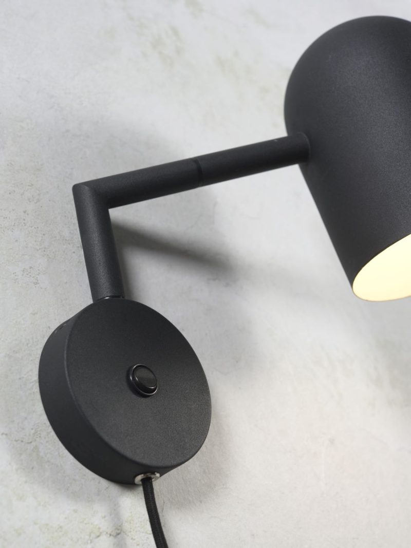 Retro bekervormige wandlamp zwart It's About RoMi Marseille - Afbeelding 4