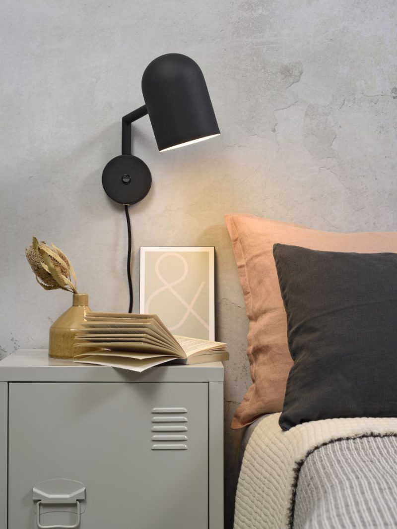 Retro bekervormige wandlamp zwart It's About RoMi Marseille - Afbeelding 5