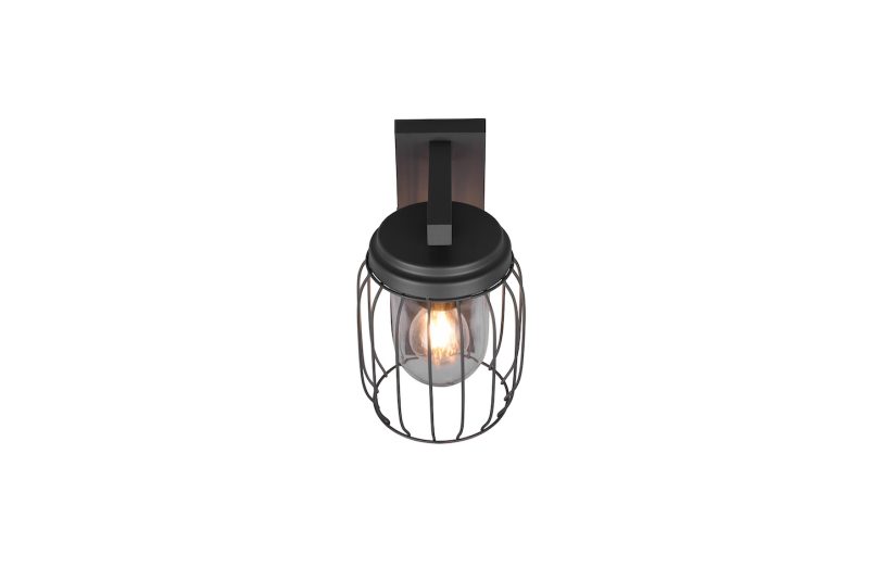 Retro grijze buitenlamp glazen kap Tuela - Afbeelding 3