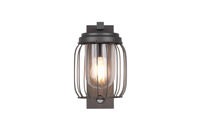 Retro grijze buitenlamp glazen kap Tuela - Afbeelding 4