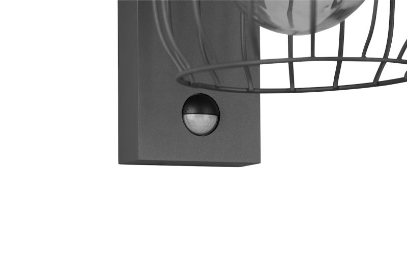 Retro grijze buitenlamp glazen kap Tuela - Afbeelding 5