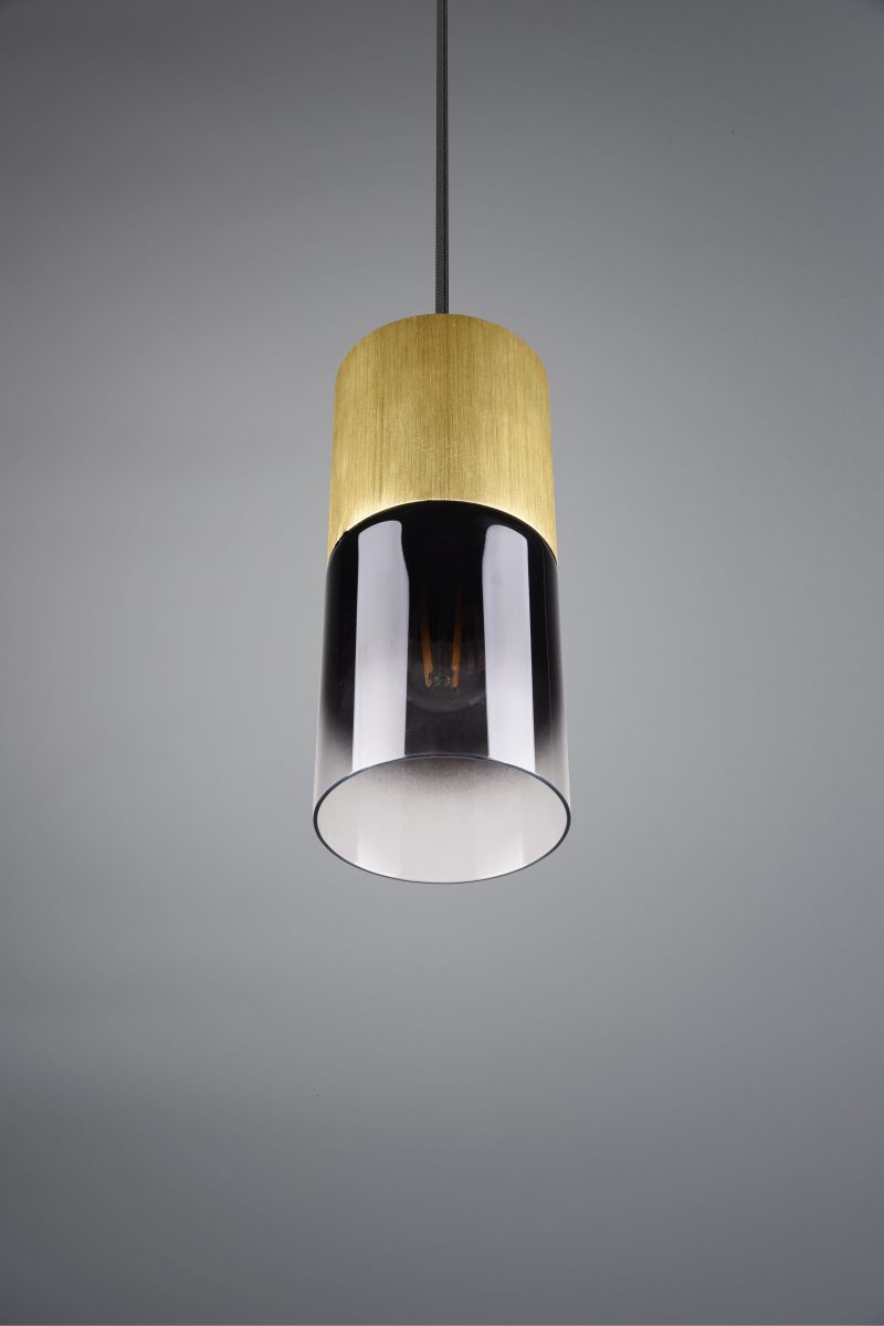 Retro hanglamp metaal messing Robin - Afbeelding 5