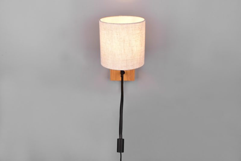 Retro witte ronde wandlamp Nilam - Afbeelding 3