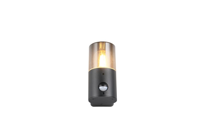 Retro zwarte buitenlamp rookglas Hoosic - Afbeelding 4