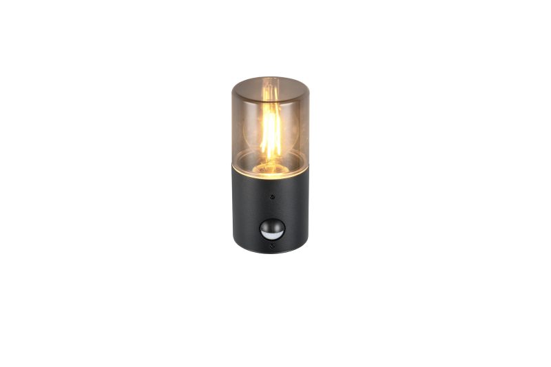 Retro zwarte buitenlamp rookglas Hoosic - Afbeelding 5