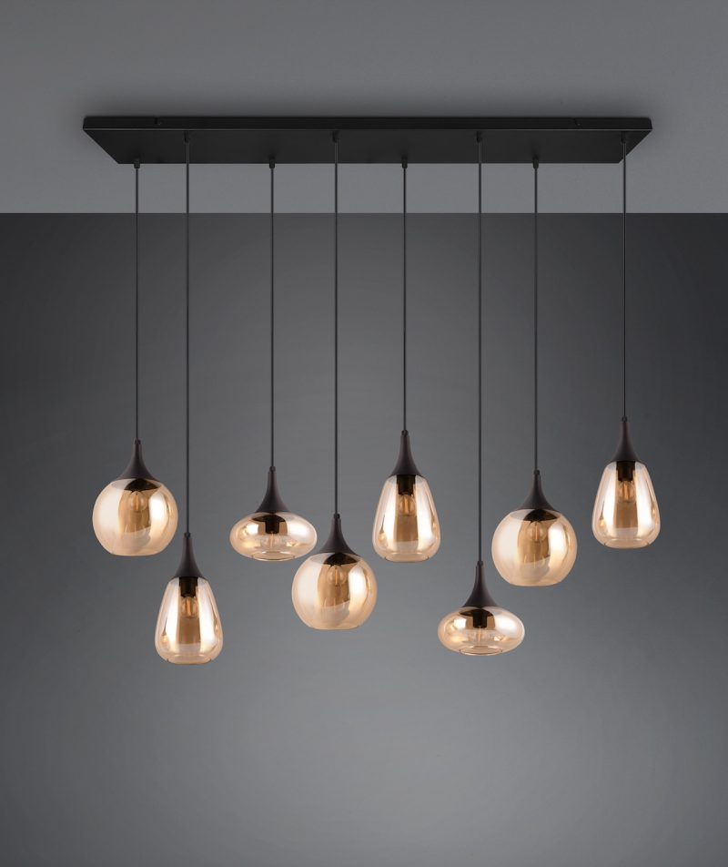 Retro zwarte hanglamp acht bollen Lumina - Afbeelding 5
