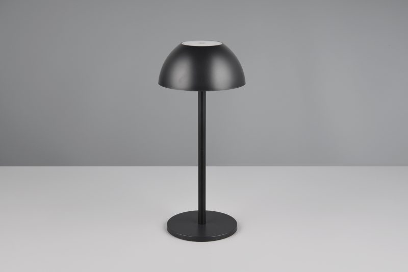 Retro zwarte kunststof tafellampen oplaadbaar Ricardo - Afbeelding 5