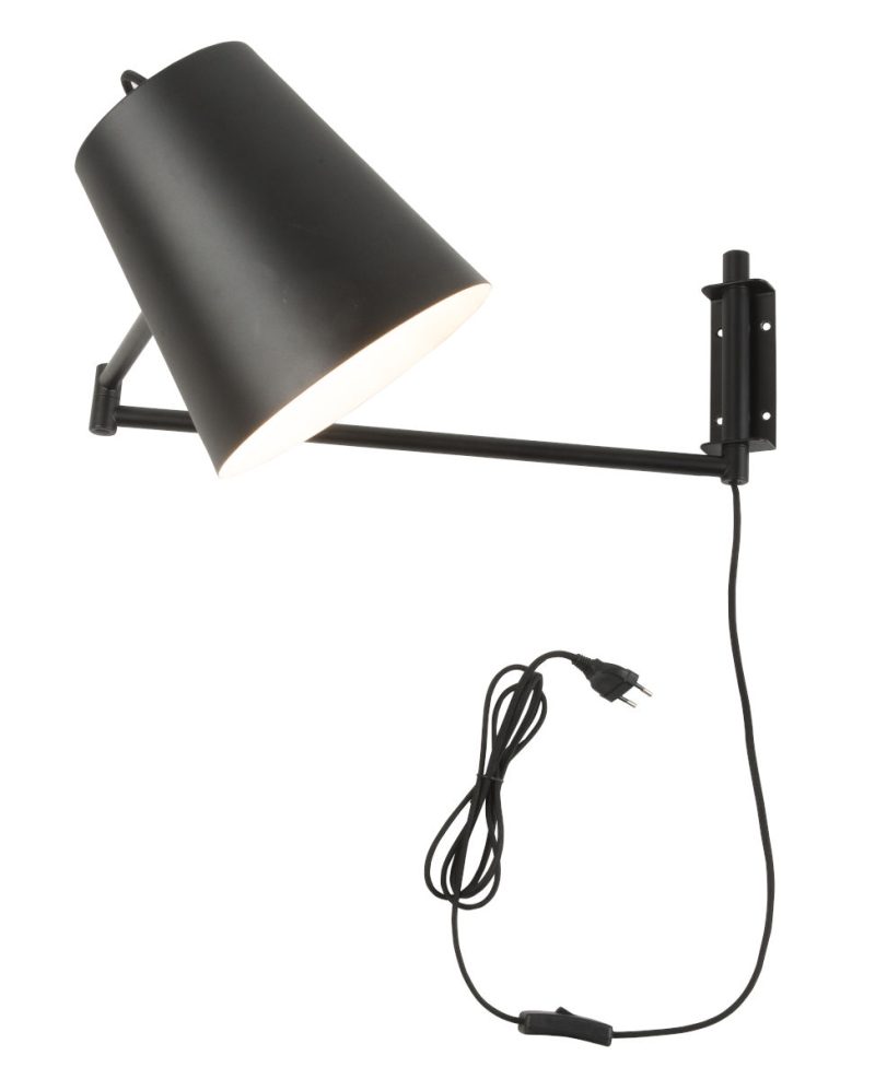 Retro zwarte metalen wandlamp It's About RoMi Brisbane - Afbeelding 8