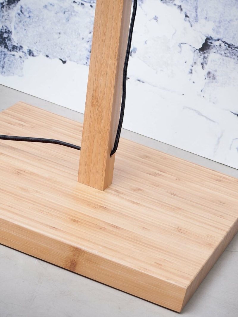 Rieten-bamboe bohemien vloerlamp naturel GOOD&MOJO Iguazu - Afbeelding 11