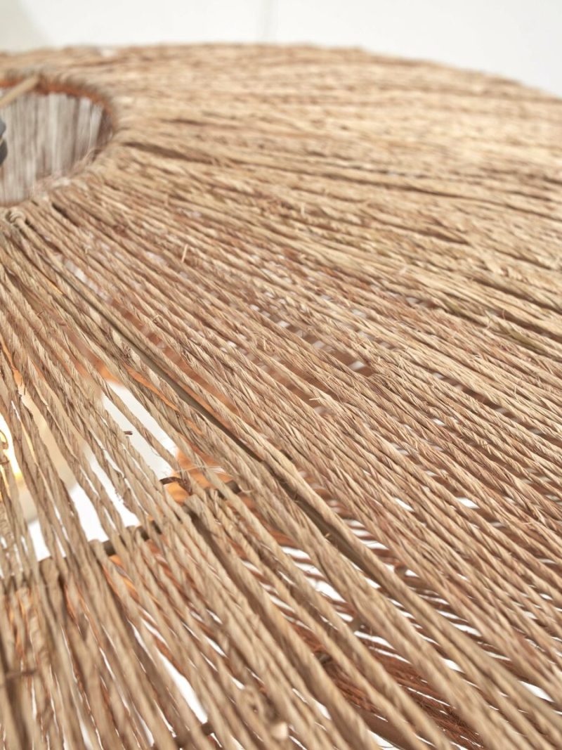 Rieten-bamboe bohemien vloerlamp naturel GOOD&MOJO Iguazu - Afbeelding 7