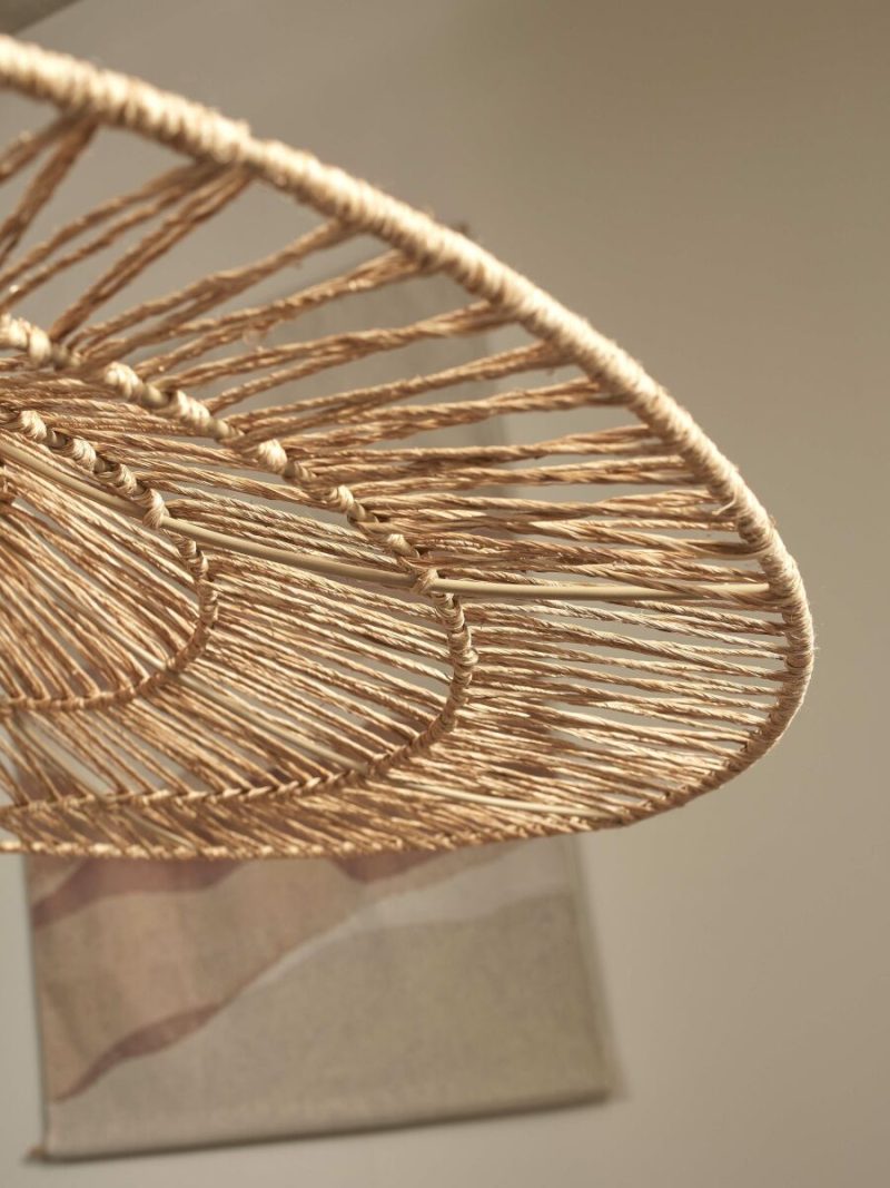 Rieten hoedvormige hanglamp naturel GOOD&MOJO Cuzco - Afbeelding 7