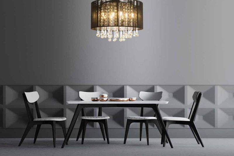 Ronde chromen klassieke plafondlamp Globo Bagana - Afbeelding 2