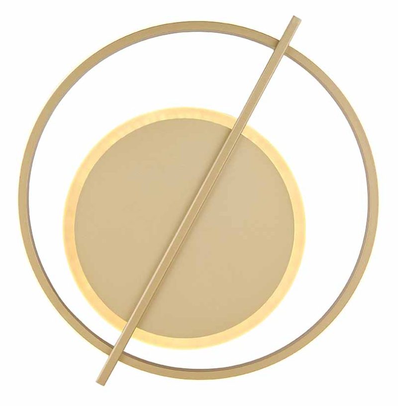 Ronde goudkleurige design plafondlamp Globo Reball - Afbeelding 3
