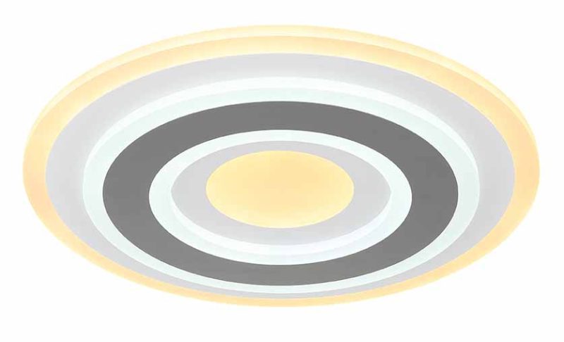 Ronde metalen witte moderne plafondlamp Globo Sabatino - Afbeelding 4