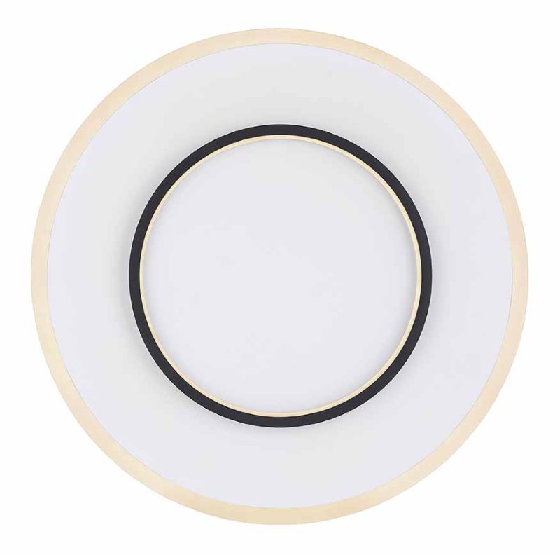Ronde metalen witte moderne plafondlamp Globo Lima - Afbeelding 2