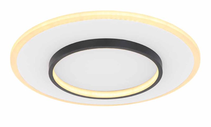 Ronde metalen witte moderne plafondlamp Globo Lima - Afbeelding 4