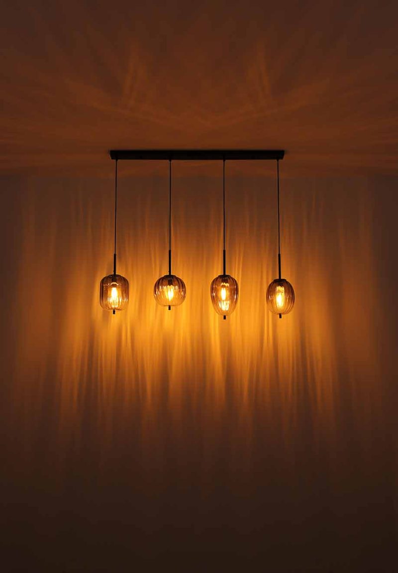 Ronde zwarte ronde hanglamp Globo Attila - Afbeelding 4